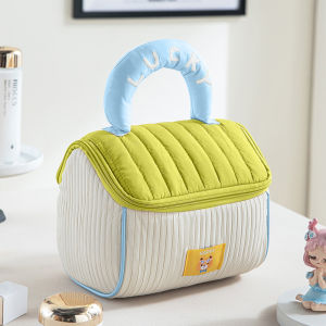 Túi Đựng Đồ Trang Điểm Du Lịch Dung Tích Lớn Cho Nữ Cầm Tay Ngôi Nhà Đáng Yêu Đựng Mỹ Phẩm Vệ Sinh Bảo Quản Chăm Sóc Da Túi Giặt Có Dây Kéo