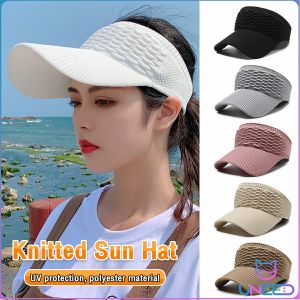 Need Women Summer Outdoor Beach Sunscreen Knitted Sun Hat