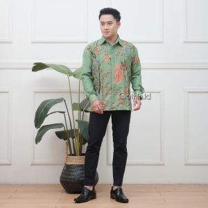 dress kalina sage - dress pesta - dress modern - dress batik premium