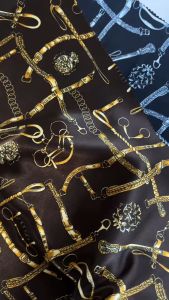 Kain Korea Satin Silk Printed Bidang 60 | Mikawah Textiles | Kain Pasang Korea