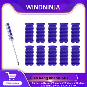 Ống Hút Đầu Hút Phụ Kiện Máy Hút Bụi Dyson Ống Cao Su Màu Xanh Dương Dành Cho V8 Slim V10 Slim V15 Slim SV18 SV20 SV10K