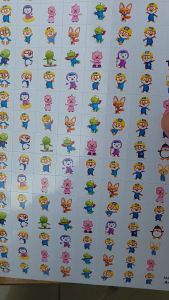 Sticker khen thưởng PORORO tờ A4 - 159 Stick - SP24