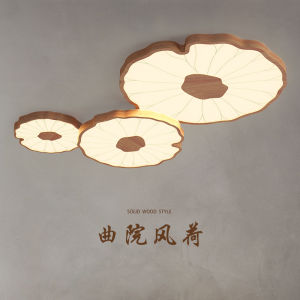 New Chinese Style Ceiling Lamp Chinese Style Solid Wood Lamp in the Living Room Minimalist Zen Elegant Dining Room Bedroom Study Set Lamp