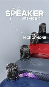 Asaki Bluetooth Speaker ลำโพงบลูทูธ รุ่น APS-4016M การเสียงดัง 6 เดือน ไมค์ชัดปรับโทนเสียง เบสแน่น