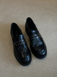 Cowhide ~ Genuine Leather Soft Platform Loafers Spring & Fall New Arrival Black Thin Shoes Women Retro Style British Leather Shoes Women