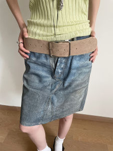 Retro Wide Belt Womens Denim Pants Waist Seal High-End Fashion Accessories Simple Style Spring 2025 New Arrival