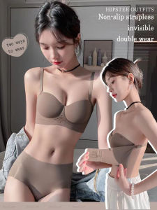 Lizida Seamless Underwear Womens Tube Top Non-slip Collection Breast Small Chest Gathered No Steel Ring Strapless Pure Desire Half Cup Big Bra