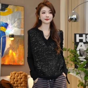 Versatile Youthful Sparkling Winter Knit Vest