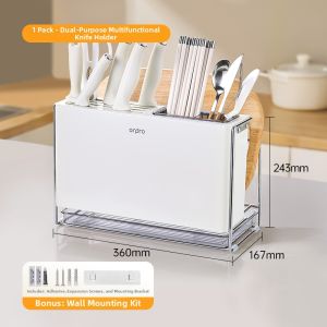 pracra | Multi-functional Kitchen Storage Rack Knife and Chopping Board Organizer