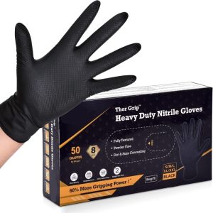 8mil Heavy Duty Black Nitrile Gloves: A Comprehensive Guide