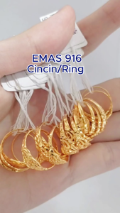 Emas916 Cincin | Gold 916 Ring RD01
