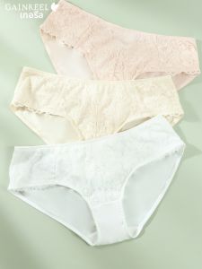 Gainreel | French Seductive Lace Underwear Womens Sensual Chastity Thin Breathable Cotton Mid-Rise Briefs