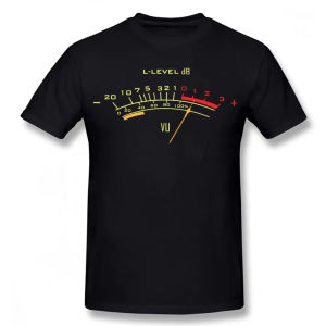 VU Meter Graphic Tshirt Audio Level DB Design Music Producer Gift Retro Analog Tech Tee Vintage Audio Engineer Shirt