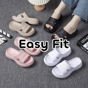 Easyfit Slides for Women 5cm Platform Fashion Slippers All-Day Comfort Sandals Office & Home 36-41