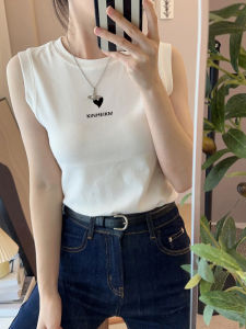 Áo Vest Cotton Không Tay Mùa Hè Cho Nữ Áo Lót Cotton Không Tay Không Có Đệm Ngực Che Chắn Mỡ Thừa Mặc Bên Trong