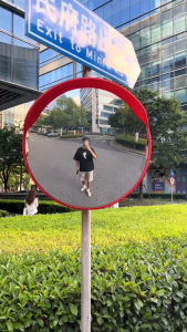 SG Ready Stock Portable Magnetic Phone Holder with Wide-Angle Corner Mirror Creative Photo Prop for Daily Check-in Home Decor
