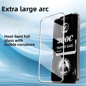 High Definition Full Screen Tempered Glass Film for  16 pro 14 Promax Not Bumping Shell Arc Edge Suitable for 14/13/12