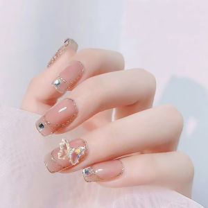 KC Nails art jelly gel sticker 24 PCS Finished nail patch Japan Fashion princess & Diamond Design nails N03 N04