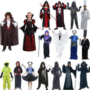 Bộ Trang Phục Halloween Cho Trẻ Em Quái Vật Ma Quái Ma Quái Trắng Ma Quái Anh Hùng Quần Áo Hóa Trang Thảm Đỏ Đồ Chơi