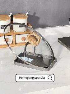 MEIDOO Kitchen Rack Pot Lid Horder Spoon Rack Kitchen Storage Grey