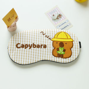 หมวกกันแดดตาแบบป้องกันแสงสีเขียวสำหรับการนอนหลับ ผ้าคลุมตาสำหรับนักเรียนชายและหญิง วัสดุโพลีเอสเตอร์