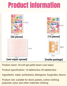 [Easily Remove All Stains/No Washing] Powerful Stain Remover Down Coat Cleaning Wipes/羽绒服清洁湿巾免洗强力去污/Washfree Portable For Daily Quick Use