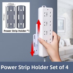 TANGJIXIONG | Wall Mountable Cable Management Self Adhesive Power Strip Fixer