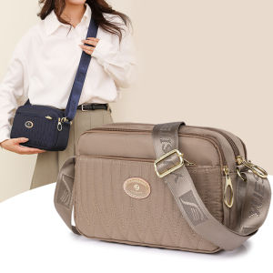 Casual Crossbody Bag Women Nylon Waterproof Shoulder Handbags Fashion Lightweight Bag with Multi Pockets