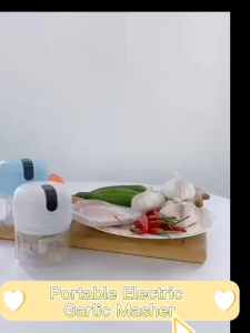 USB-Powered Compact Food Chopper with Sharp Blades and Multi-Function Grinder for Garlic Onion Meat Vegetables