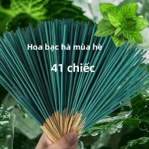 Nhang Thơm Bạc Hà Làm Mát Dài 22cm Dùng Để Thanh Lọc Không Khí Thiền Yoga Nhà Ở Phòng Khách Phòng Trà Khách Sạn Hoạt Động Ngoài Trời Gói 41 Cây