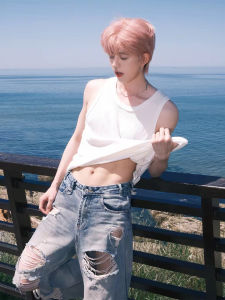 ZHUOCAN | Youthful White Loose Sporty Vest