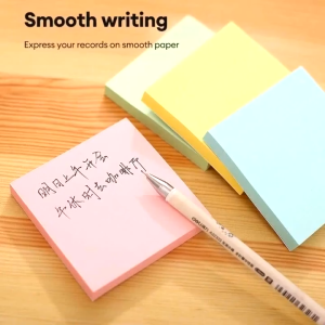 Color Coding Sticky Notes - 400-Sheet Pack 76x76mm Square Memo Pads Strong Adhesive for School Office