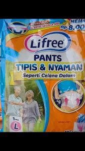 POPOK CELANA DEWASA LIFREE UKURAN M L & XL ISI 10 PCS