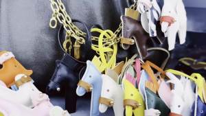 Elegant Winged Pony Keychain with Detachable Mouth Strap | Hand-Stitched Premium PU Leather Bag Charm with Plush Filling Gift