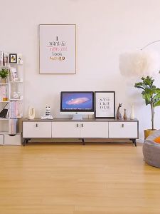 ชั้นวางทีวี ชั้นทีวี ตู้ทีวี ขนาด 120/160/180cm ช่องเก็บของ 3 ช่อง จัดเก็บเยอะ ดีไซน์เรียบง่าย ประกอบ พร้อมส่ง