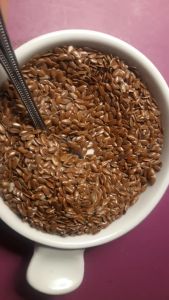 Hạt Lanh Nâu Canada Brown Flaxseed Organic Hạt Lanh Hữu Cơ Hoàng Phương Không Biến Đổi Gen 500GR