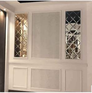Paket Set Kaca Cermin Moulding 126CM X 42CM Termurah COD/Kaca Cermin Dekorasi Hiasan Dinding Rumah Minimalis