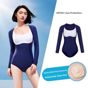 AquaPlay | Slimming Backless Long Sleeve One-Piece Swimsuit