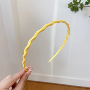 6pcs Candy Color Wavy Headband for Kids Sweet Tooth Wash Face Hair Band Fashion Girls Hair Accessories