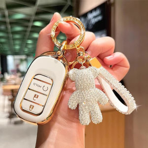 Womens Key Cover for Dongfeng Honda Crv Accord Xrv Car Special Shell Buckle Driving Personal Items Tpu Material Simple Style