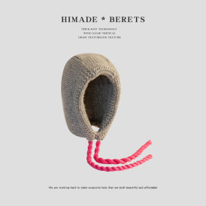 Thickened Warm Knitted Woolen Hat Himade Baroque Cap for Women Autumn Winter Thickened Ear Protection Overhead Knitted Hat