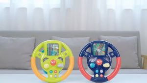 【Mini Gifts】Baby Steering Wheel Driving Simulator With Sound and Light Learning Educational Toys Birthday Gifts