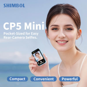 Shimbol CP5หน้าจอแม่เหล็กไร้สายโทรศัพท์มือถือขนาดเล็กด้านหลังจอแสดงผลเซลฟี่หน้าจอแสดงผลเงาสะท้อนผงแม่เหล็กหน้าจอเซลฟี่หน้าจอแสดงภาพด้านหลัง
