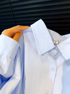 Áo Sơ mi Tay Dài Nữ Chất Thô Hàn Loại 1 Form Rộng Trẻ Trung Năng Động MS 001