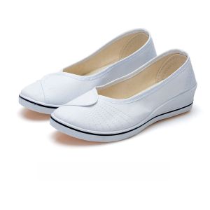 รองเท้าผู้หญิง รองเท้าเต้นรำ รองเท้าพยาบาล รองเท้าผ้าแบบสวมสบาย รองเท้าผ้าใบ ส้นเตี้ย พื้นยาง รองเท้าทำงานในโรงพยาบาล