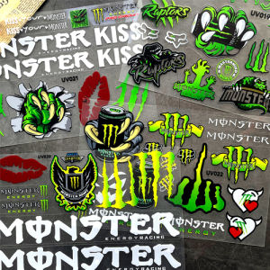 3D UV Monster Energy Sticker Motorcycle Helmet Body Decal