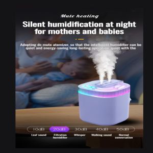 Mini Desktop Humidifier Large Capacity Aroma Diffuser Portable Silent Mode Rechargeable Air Purifier