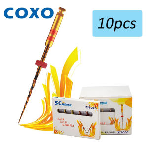 COXO SC PRO 10PCS Dental Root Canal File Heat-Activated Rotary Nitinol Tooth Pulp Files Thermally Activated Nickel-Titanium