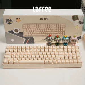 LoFree Little Lift Keyboard Tofu White Whole Machine Sound Effects Include Dumpling Sound And Butter Cutting Sound Computer Peripherals