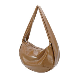 Wood And Stone Large Capacity Commuter Dumpling Bag Crossbody Unique Design Sports Single Shoulder Armpit Bag Tote Bag Womens Style